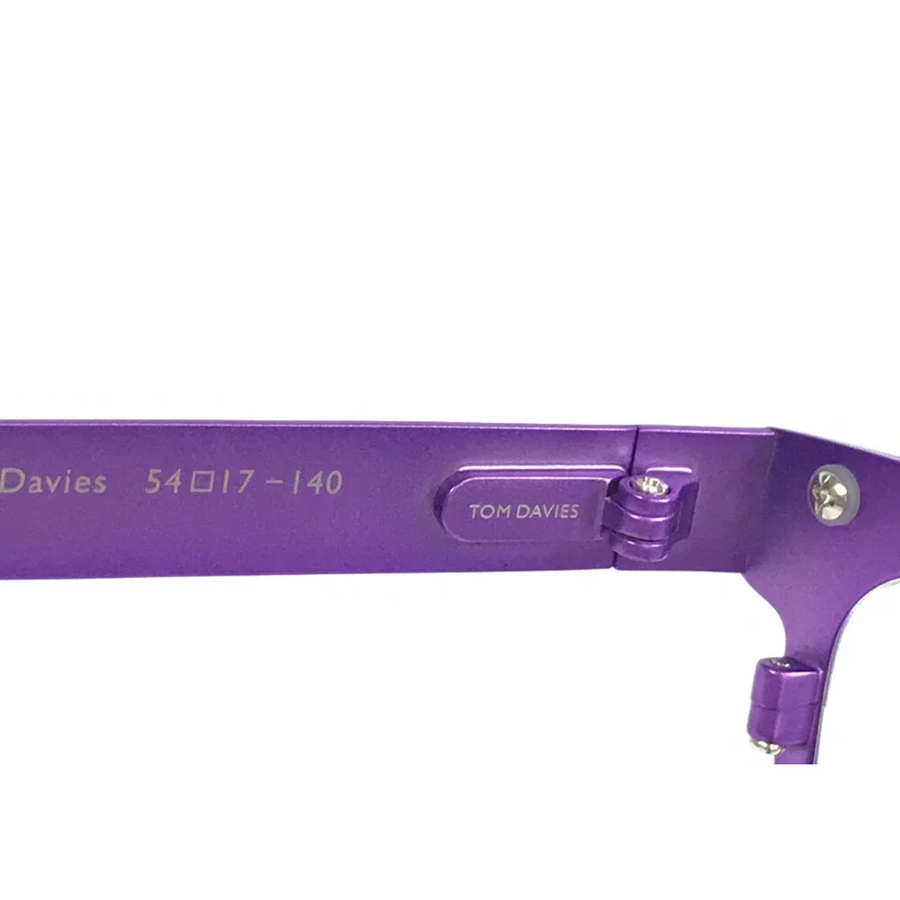 Tom Davies Eyeglasses Frames TD758 Col. 2284 Matte Purple Ice Blue 54-17-140
